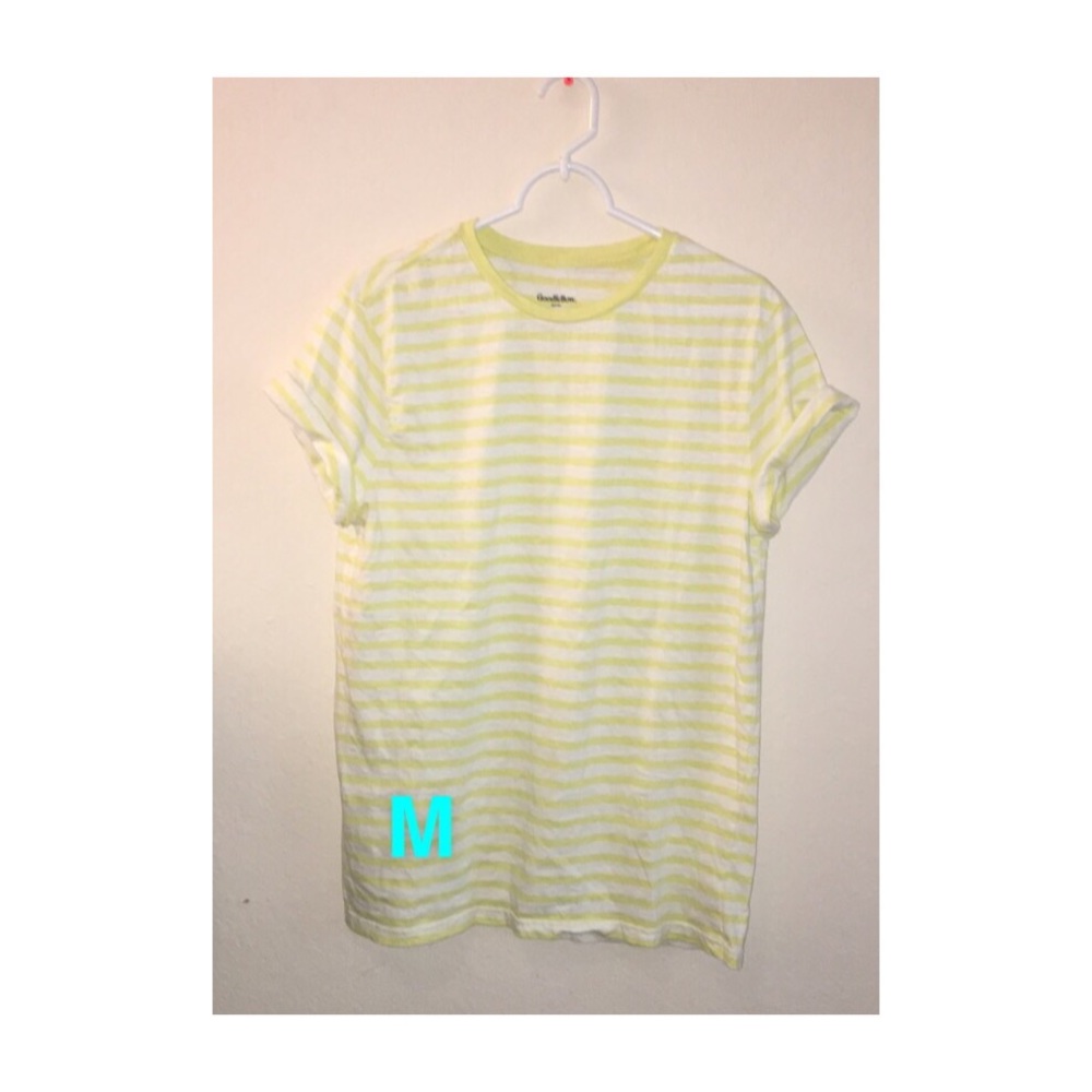 Yellow striped t-shirt
